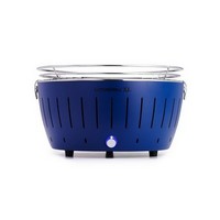 photo LotusGrill - LG G435 U Blue Barbecue + 200 ml Zündgel und 2 kg Quebracho Blanco Holzkohle 2